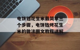 电饼铛花生米最简单三个步骤，电饼铛烤花生米的做法图文教程讲解