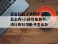 宝宝拉肚子食物不消化怎么办(小孩吃东西不消化呕吐拉肚子怎么办)