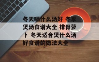 冬天喝什么汤好 冬季煲汤食谱大全 排骨萝卜 冬天适合煲什么汤好食谱的做法大全