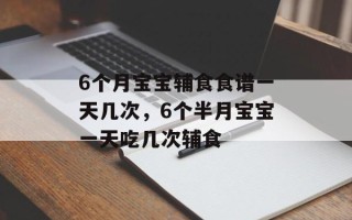 6个月宝宝辅食食谱一天几次，6个半月宝宝一天吃几次辅食