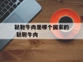 鞑靼牛肉是哪个国家的 鞑靼牛肉