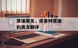 菜谱英文，求各种菜谱的英文翻译