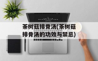 茶树菇排骨汤(茶树菇排骨汤的功效与禁忌)
