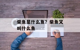 柴鱼是什么鱼？柴鱼又叫什么鱼