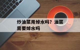 炒油菜用焯水吗？油菜需要焯水吗