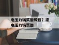 电压力锅菜谱教程？求电压力锅菜谱