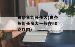 白条鱼能长多大(白条鱼能长多大一般在50克以内)