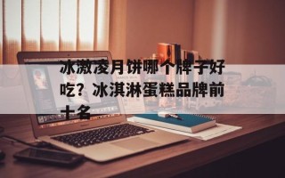 冰激凌月饼哪个牌子好吃？冰淇淋蛋糕品牌前十名