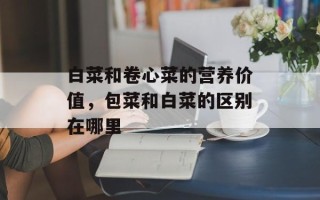 白菜和卷心菜的营养价值，包菜和白菜的区别在哪里