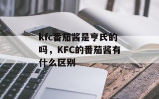 kfc番茄酱是亨氏的吗，KFC的番茄酱有什么区别