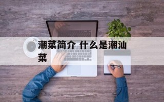 潮菜简介 什么是潮汕菜