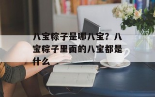 八宝粽子是哪八宝？八宝粽子里面的八宝都是什么