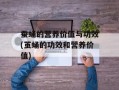 蚕蛹的营养价值与功效(茧蛹的功效和营养价值)