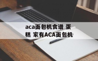 aca面包机食谱 蛋糕 家有ACA面包机