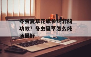 冬虫夏草花旗参炖乳鸽功效？冬虫夏草怎么炖汤最好