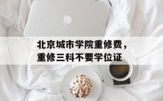 北京城市学院重修费，重修三科不要学位证
