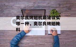 奥尔良烤翅机最建议买哪一种，奥尔良烤翅腌料