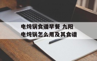电炖锅食谱早餐 九阳电炖锅怎么用及其食谱