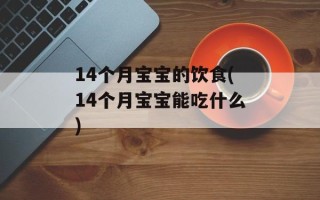 14个月宝宝的饮食(14个月宝宝能吃什么)
