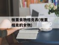 板栗食物相克表(板栗相克的食物)