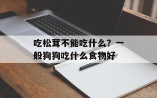 吃松茸不能吃什么？一般狗狗吃什么食物好