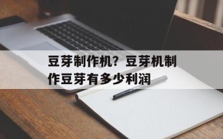 豆芽制作机？豆芽机制作豆芽有多少利润