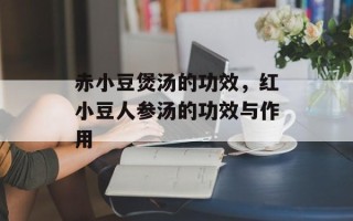 赤小豆煲汤的功效，红小豆人参汤的功效与作用