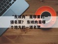 “东坡肉”是哪里的一道名菜？ 东坡肉是哪个地方的一道名菜