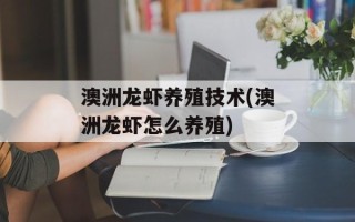 澳洲龙虾养殖技术(澳洲龙虾怎么养殖)