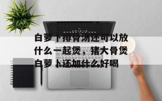 白萝卜排骨汤还可以放什么一起煲，猪大骨煲白萝卜还加什么好喝