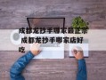 成都龙抄手哪家最正宗 成都龙抄手哪家店好吃