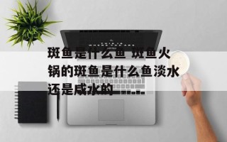 斑鱼是什么鱼 斑鱼火锅的斑鱼是什么鱼淡水还是咸水的