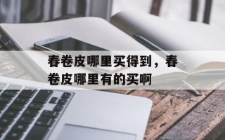 春卷皮哪里买得到，春卷皮哪里有的买啊