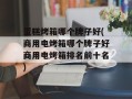 蛋糕烤箱哪个牌子好(商用电烤箱哪个牌子好商用电烤箱排名前十名)