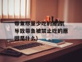 带鱼尽量少吃的原因(导致带鱼被禁止吃的原因是什么)