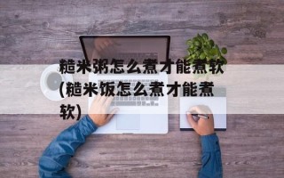 糙米粥怎么煮才能煮软(糙米饭怎么煮才能煮软)