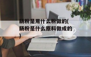 肠粉是用什么粉做的(肠粉是什么原料做成的)