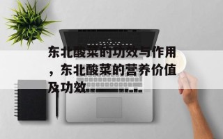东北酸菜的功效与作用，东北酸菜的营养价值及功效